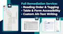 remediate PDF for all guidelines and report
