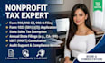 prepare nonprofit form 990 and 8868 extension documents for 501c3