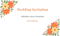 design editable canva digital wedding invitation card