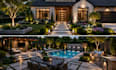create 3d landscape design, backyard, garden, front yard, patio pool rendering