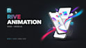 create mobile and website animation in rive, json, gif, svg
