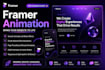 create stunning framer animations, interactions and animated websites
