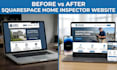 build squarespace home inspector website, property inspection website, surveyor