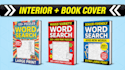 create a large print word search book for amazon KDP