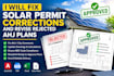 fix solar permit corrections and revise rejected ahj plans