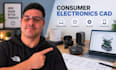 design consumer electronics cad, smart device enclosure, 3d product prototype