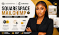 integrate squarespace with mailchimp, verify domain records and design branded