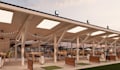 model 3d golf range, golf driving range, golf club, architectural design render