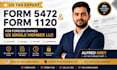 file form 5472 and pro forma 1120 for foreign owned US llc