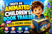 create animation children book trailer, promo kids