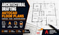 do architectural drafting, autocad floor plans and architectural drawings