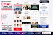 design and code a responsive HTML email template
