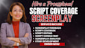 write script notes, feedback, analysis and script coverage for your screenplay