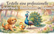 erstelle eine professionelle kinderbuch illustration in aquarell