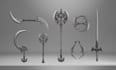 create 3d game ready assets, game props, game ready weapons, and accessories