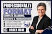 professionally format complex academic, scientific and textbook books