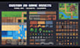 do 2d topdown tileset and tilemap pixel art game seamless tile game map design