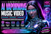 create ai music video vaporwave synthwave retrowave cyberpunk lofi