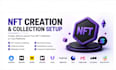 create, mint and setup nft collections via  opensea, rarible, manifold, mintable