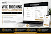 setup wix booking, appointment scheduling and automation
