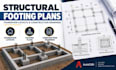 create structural footings floor plans, foundation layout construction drawings