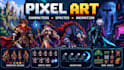 create pixel art characters, sprites, animations and game assets