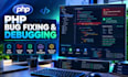 fix php bugs, errors, laravel issues, mysql problems backend code and php script