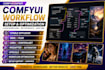comfyui workflow stable diffusion sdxl flux lora controlnet ipadapter setup