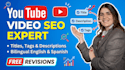 optimize your youtube video SEO and description