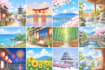 create kawaii logo or japanese style illustration