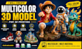design 3d multicolor models, toys, figures 3d print model 3mf stl file bambu ams