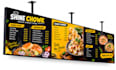 create restaurant TV menu designs, animated menu board, and digital menu board