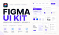design a scalable figma UI kit, design system, components and responsive UI