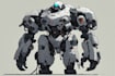 design sci fi mecha and robot concept art