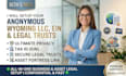 setup anonymous wyoming llc, obtain ein and draft legal trusts