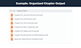 split large scanned PDF files into organized chapters using python