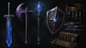 create weapon design and illustration