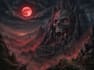 create dark art illustration, horor and skull artwork