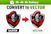 do vector tracing, vectorize image, convert logo to vector quickly