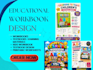 design educational workbook,textbook,learning materials,create kids workbook