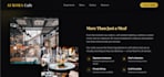 design a luxury 3d restaurant cafe website with animations