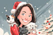 create a custom christmas card