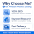 do amazon product listing and product upload with SEO