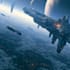 create cinematic space art and sci fi environment illustration