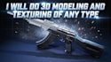 do 3d modeling and texturing of any type