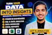 do your data analysis using sql and python