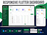 develop a flutter app with dart a2ui, dashboard, crud, and modern UI