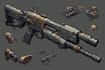 draw your weapon concept art in awesome details