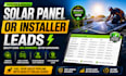 generate solar panel or installer leads