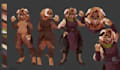 draw character sheet furry reference sheet fursona character design oc character